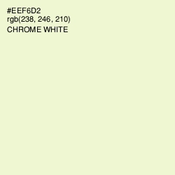 #EEF6D2 - Chrome White Color Image